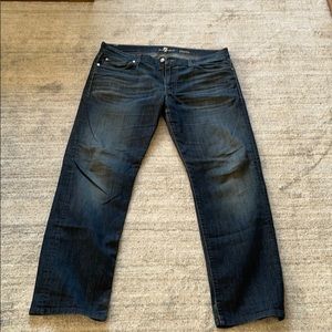 7 jeans - men’s, dark wash, 36 waist, 30 inseam
